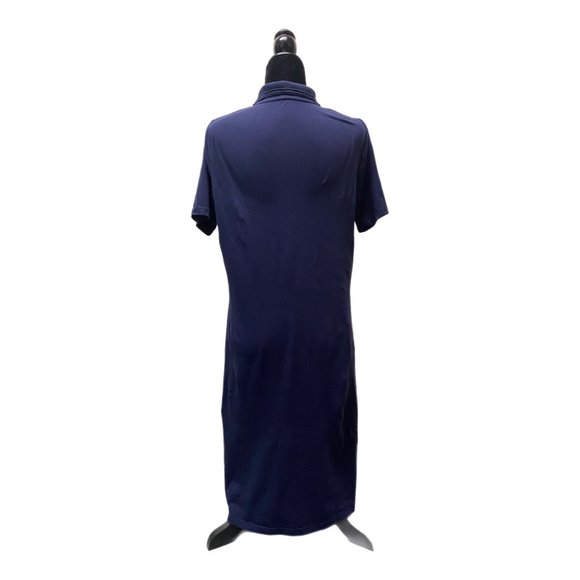 Denim & Co Navy Blue Polo Dress, XS, Pre-owned - Picture 2 of 6